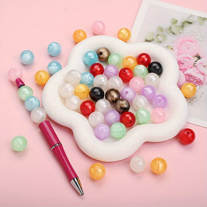 16mm Fine Flash Acrylic Round Beads