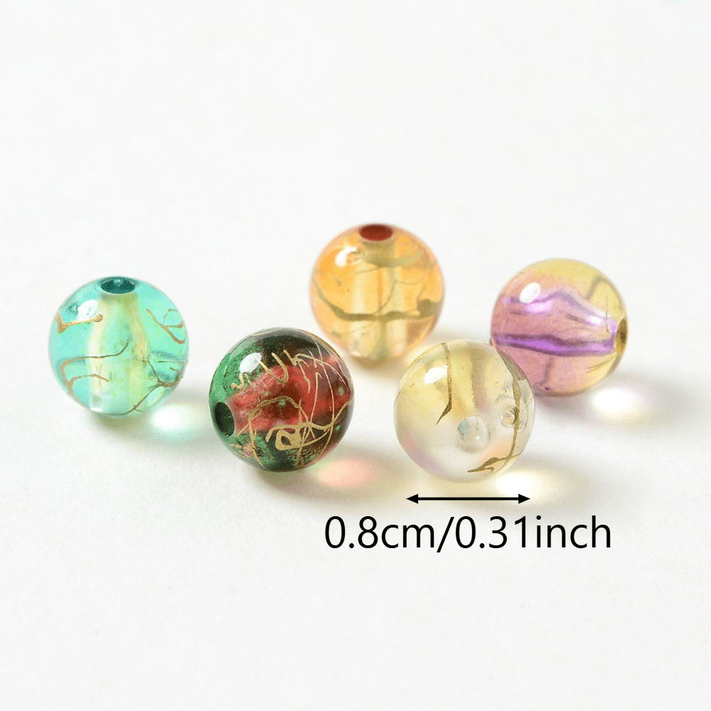 White and Ivory Imitation Pearl Acrylic Spacer Beads Set