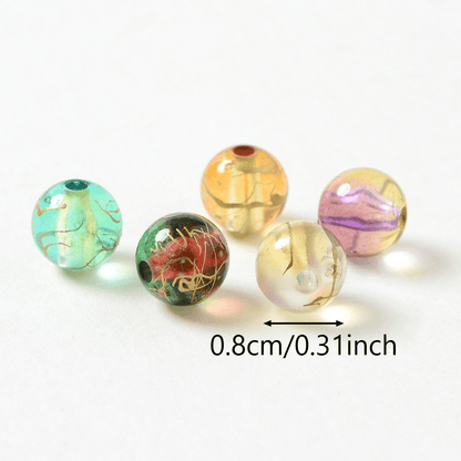 White and Ivory Imitation Pearl Acrylic Spacer Beads Set