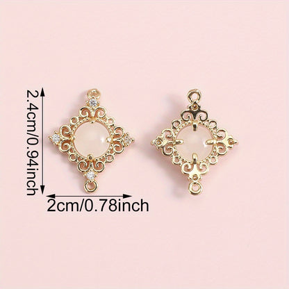 Four-Pointed Star Glass Pendants