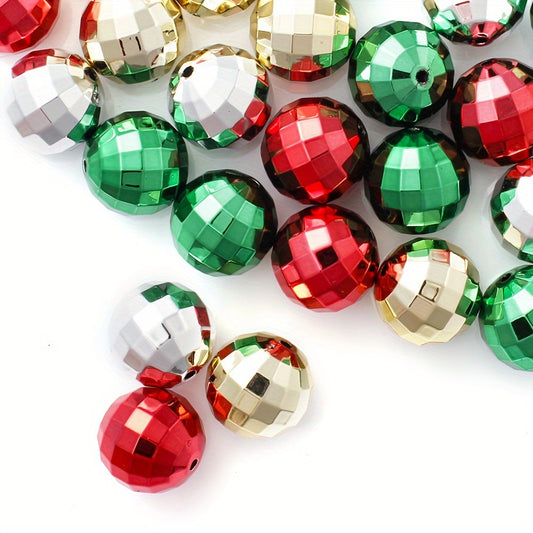 10pcs 20mm Vintage Disco Ball Acrylic Beads