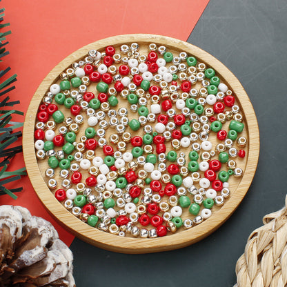 Christmas Rice Glass Beads