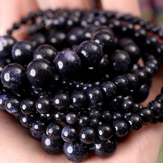 Natural Blue Sandstone Beads