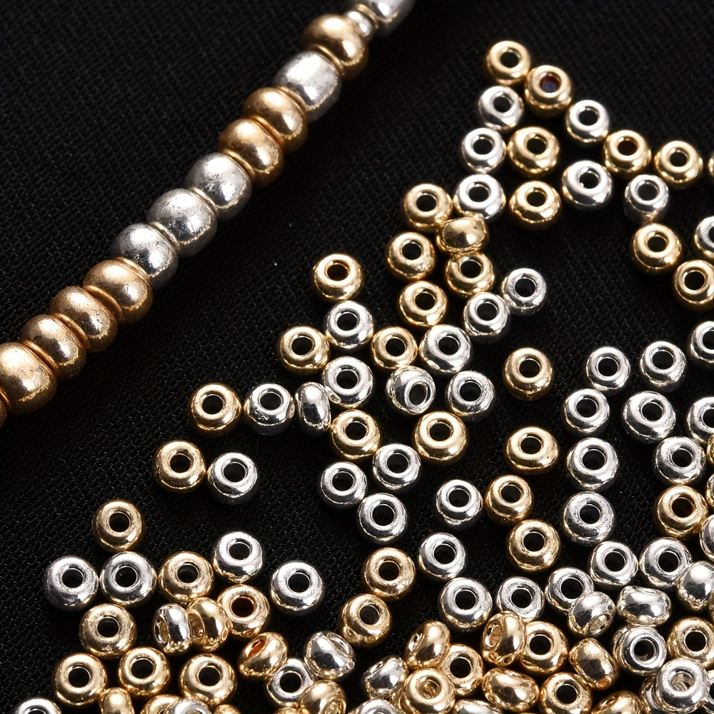 Vibrant Color Round Beads with Inlaid Rhinestones