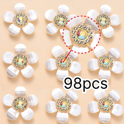 50-Piece Colored Acrylic Round Big Hole Loose Spacer Beads