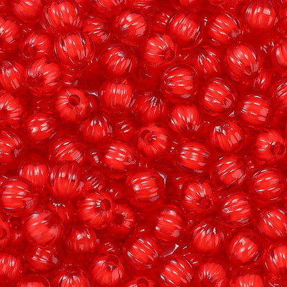 8/10mm Acrylic Pumpkin Beads