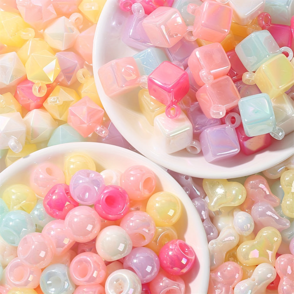 Large Hole Chunky Bubblegum Acrylic Spacer Beads