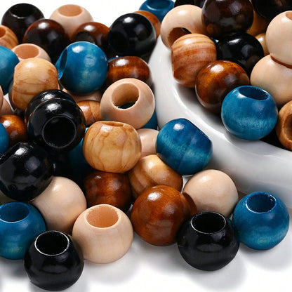 10/30/50pcs 16x20mm Natural Wood Beads