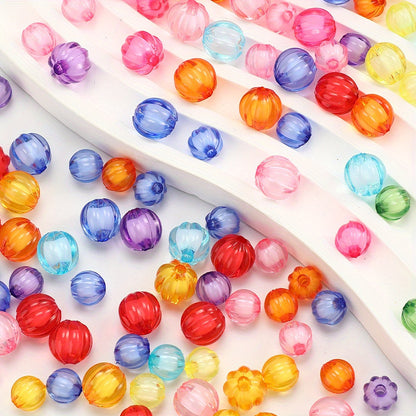8/10mm Acrylic Pumpkin Beads