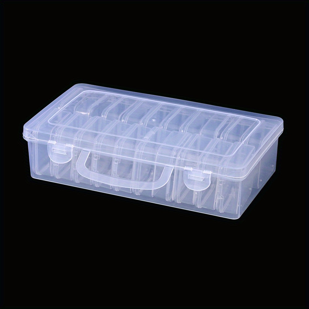 Transparent Plastic Beads Storage Box Set