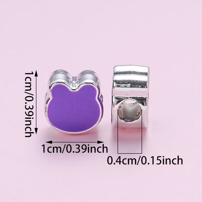 10mm Bear-Shaped Plastic Spacer Beads