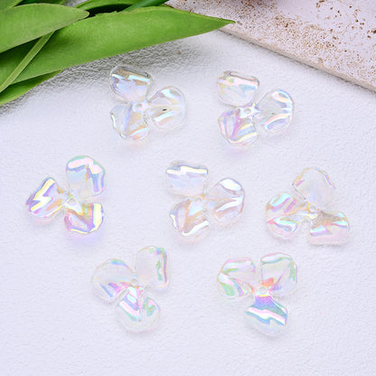 Transparent Plum Blossom Beads