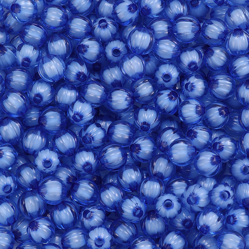 8/10mm Transparent Pumpkin Acrylic Beads