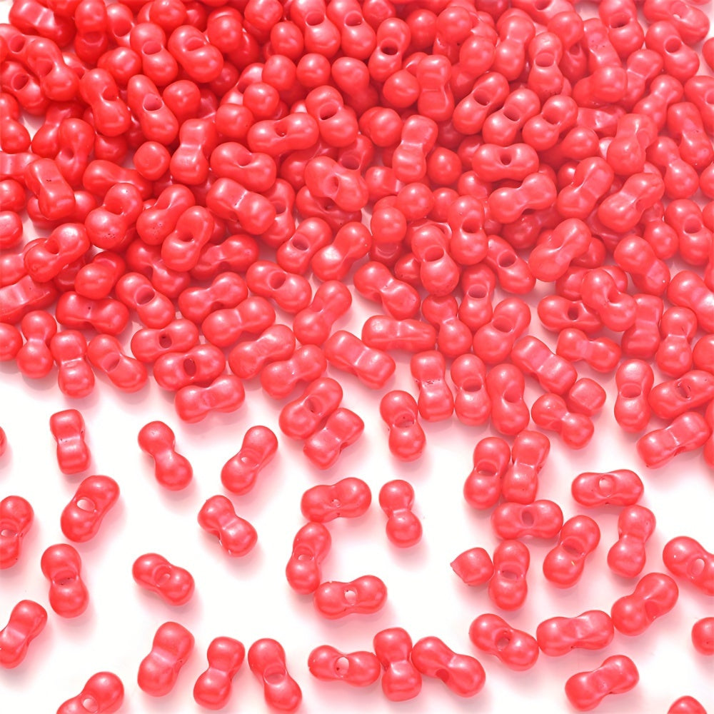 Mix Color Glitter Transparent Plastic Pony Beads