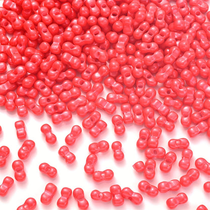 Mix Color Glitter Transparent Plastic Pony Beads