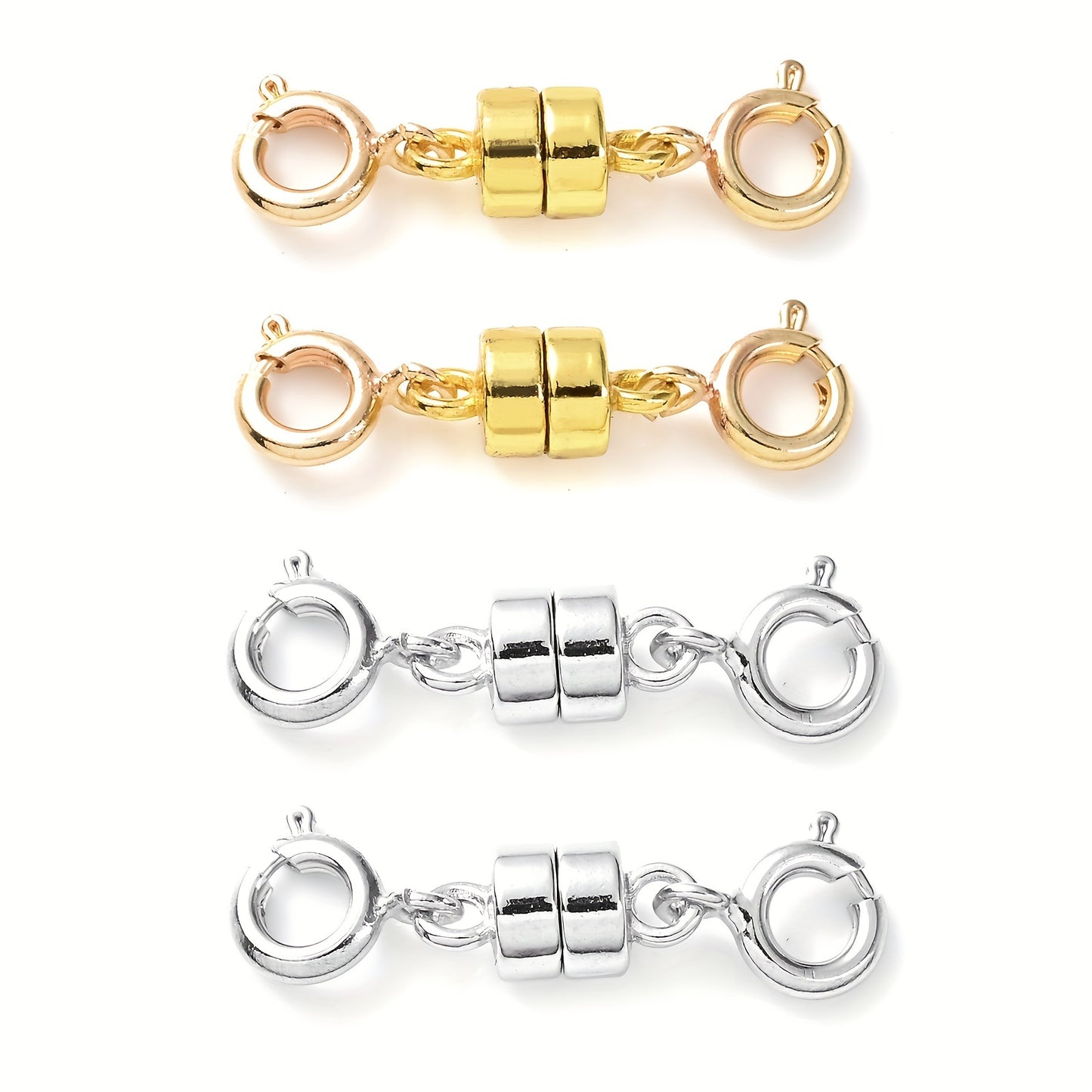 4pcs Magnetic Buckle with Lobster Clasp Connectors