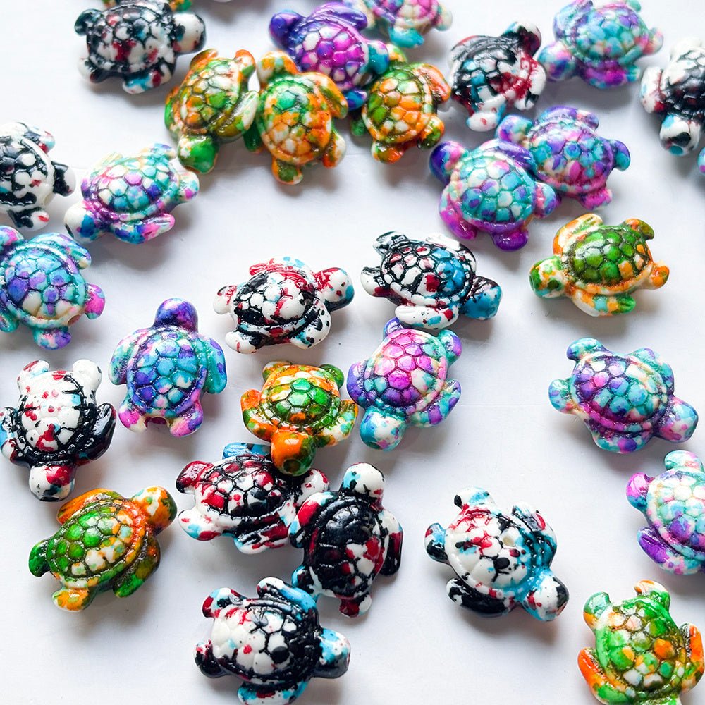 Sea Turtle Stone Spacer Beads