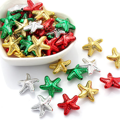 18x19mm Christmas Star Acrylic Beads