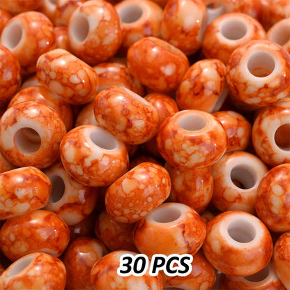 12x18mm Macaron Flocking Bear Vertical Hole Acrylic Spacer Beads