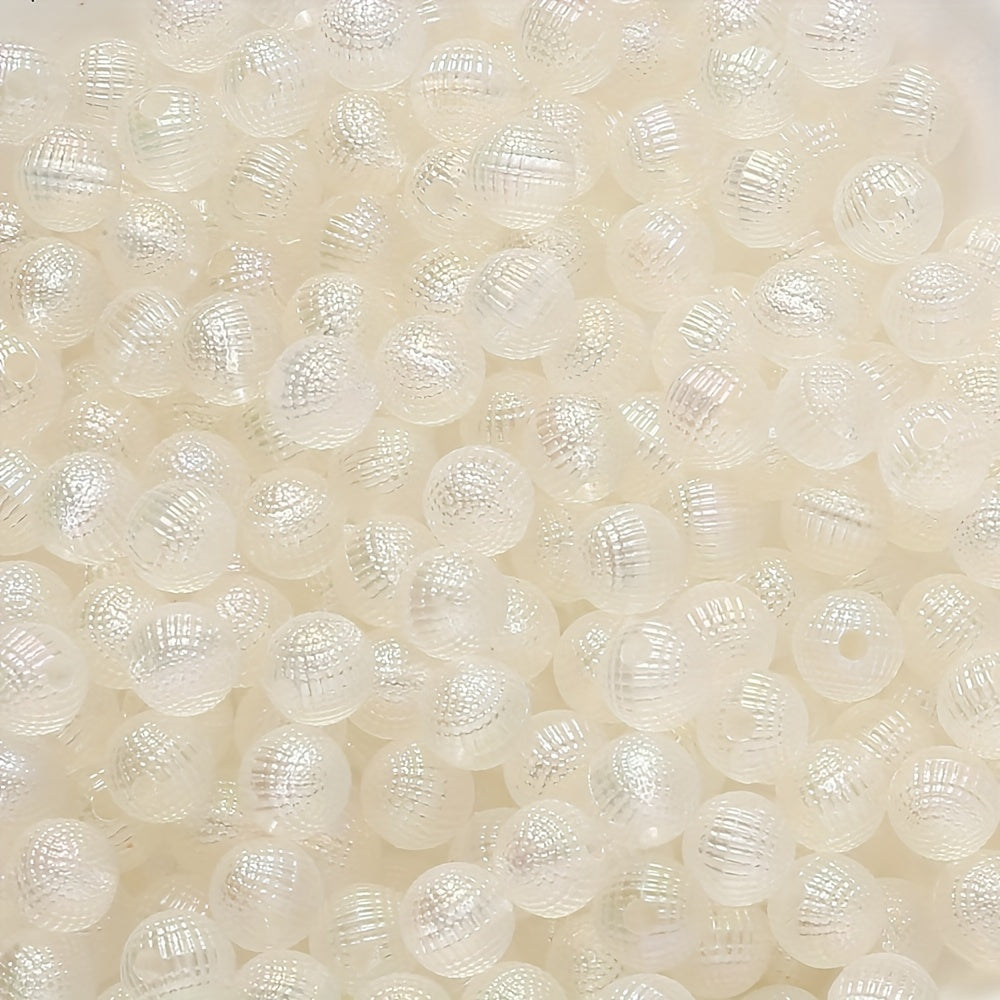 12mm AB Dreamy Gradient Fish Scale Round Flatback Resin Beads