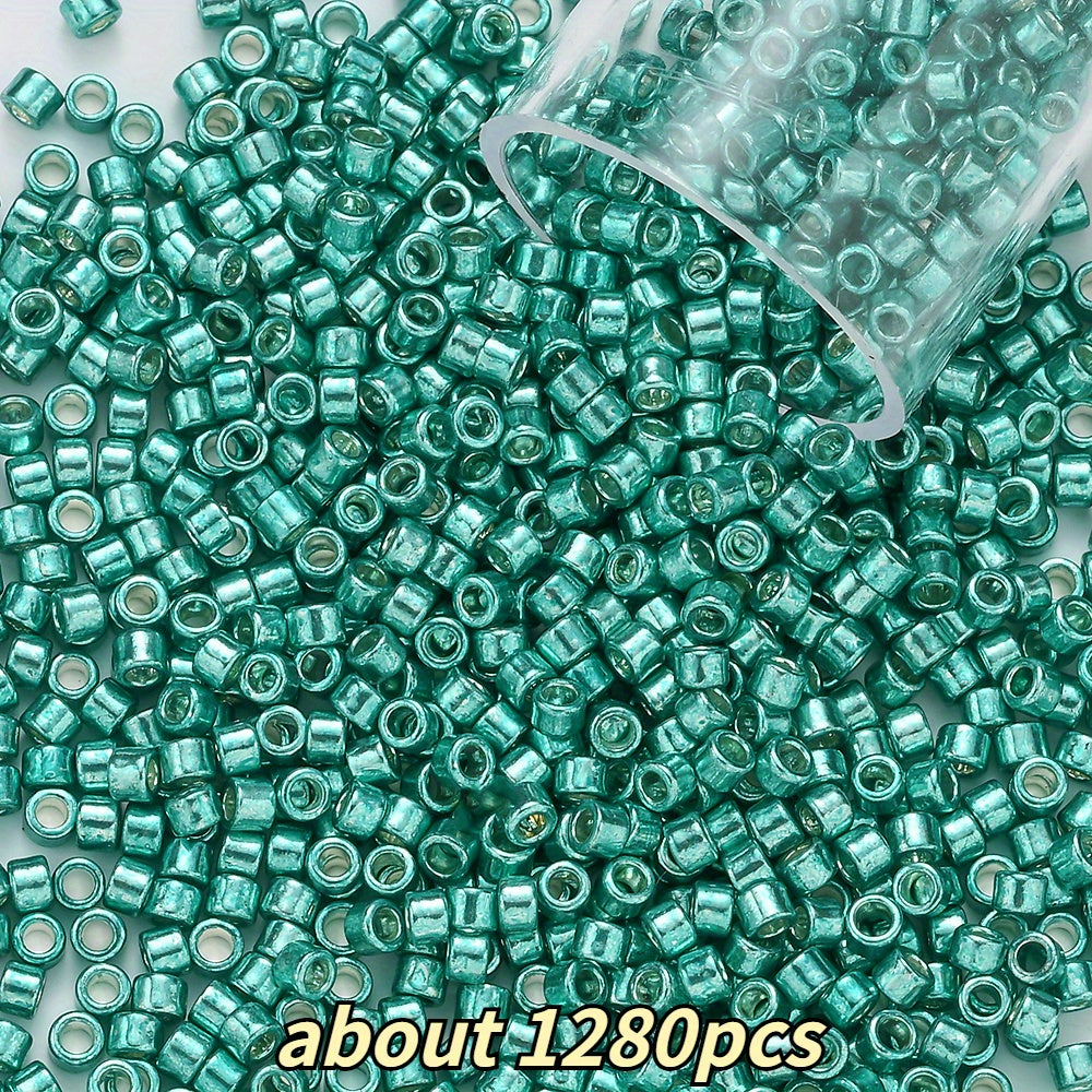 2mm Antique Color Glass Tube Beads
