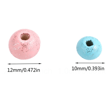 Mix Color Wooden Round Spacer Beads