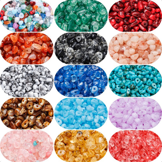 20g/bag Vintage Style Irregular Acrylic Beads