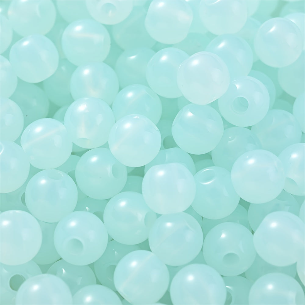Colorful Mix Style Acrylic Gradient Round Spacer Beads