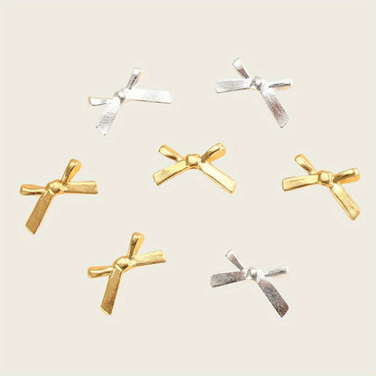 20pcs 12x20mm Bow Alloy Spacer Pendant Beads