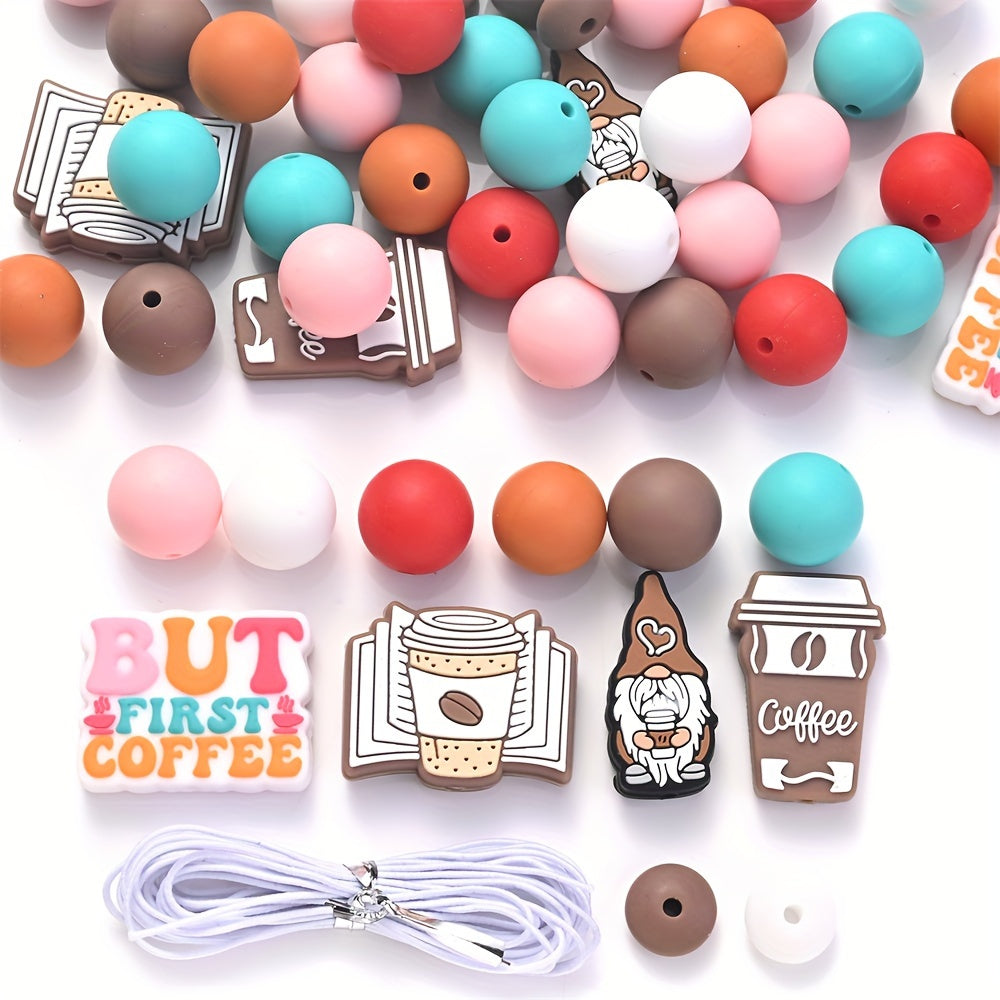 Coffee Series Silicone Focal Spacer Beads