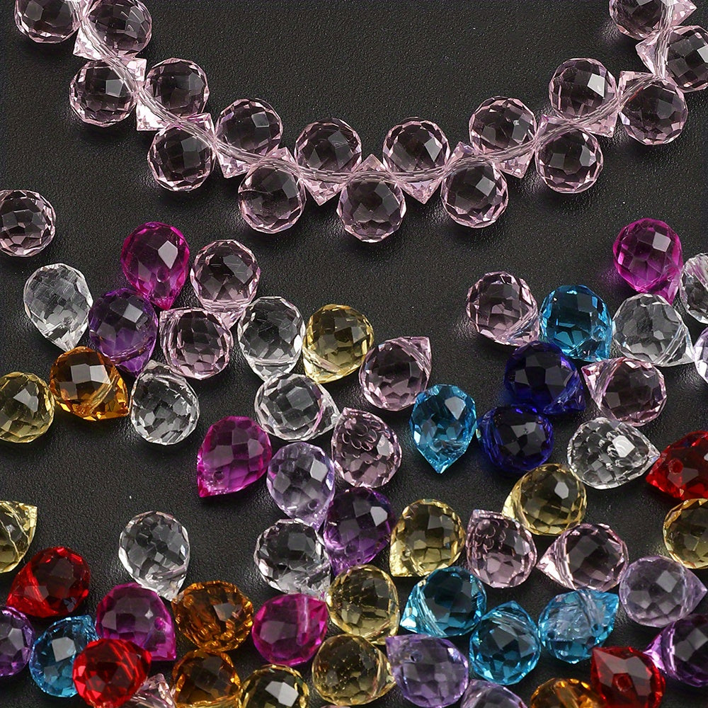 8x10mm Strawberry Water Drop Glass Beads