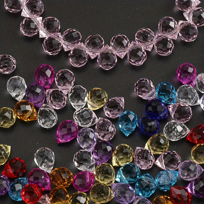8x10mm Strawberry Water Drop Glass Beads