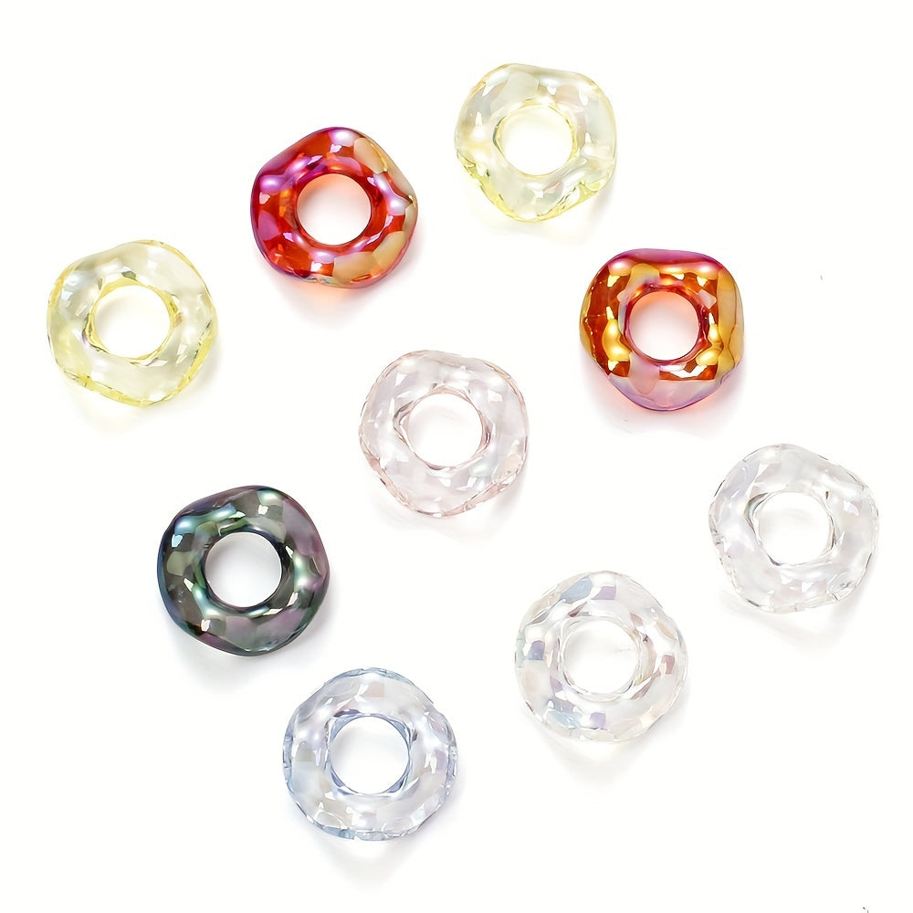 20pcs 16mm Colorful Acrylic Wave Beads