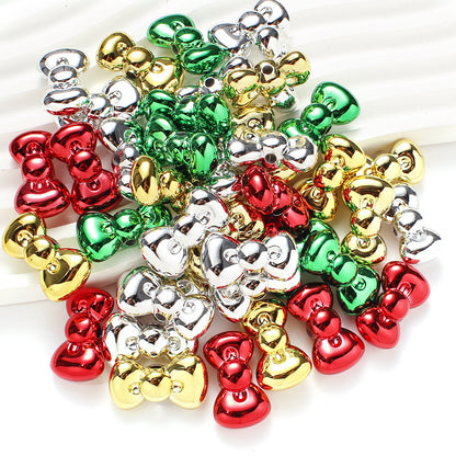 10pcs 15x26mm Christmas Bow Acrylic Beads