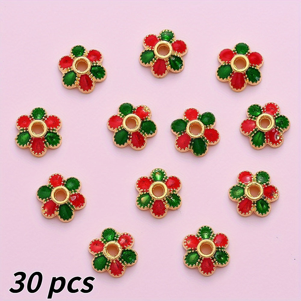 7mm Alloy Flower Cap Beads
