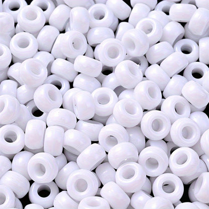 Black and White Plum Blossom Acrylic Spacer Beads