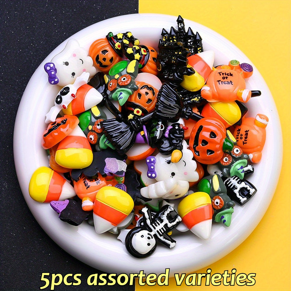 Halloween Resin Decorative Beads Set