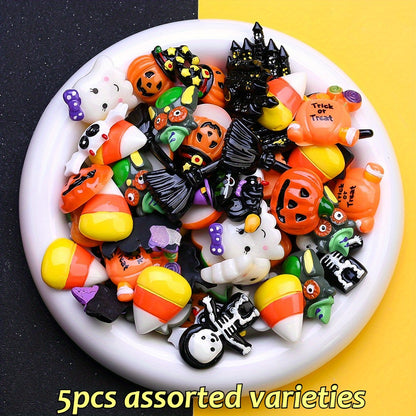 Halloween Resin Decorative Beads Set