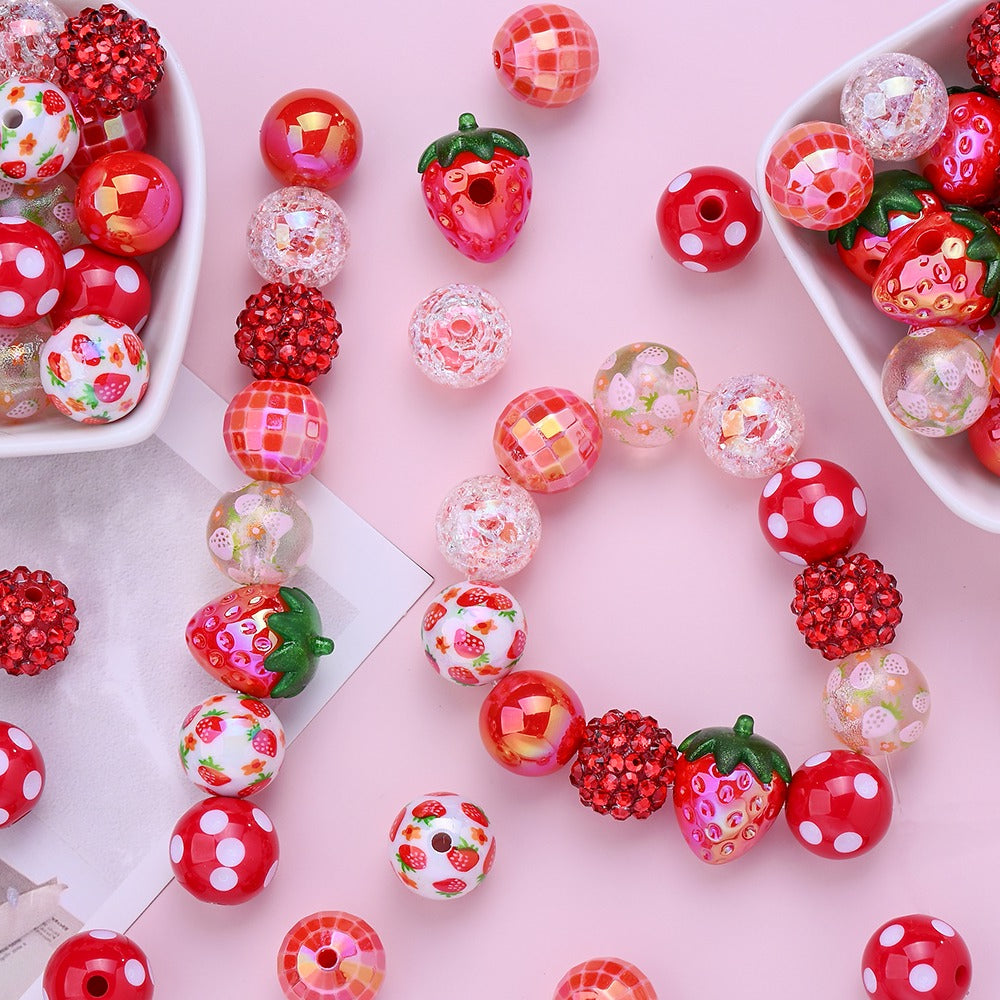 Strawberry Series Acrylic Beads Kit