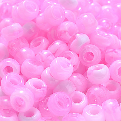 Crack Inside Multicolor Glass Round Beads