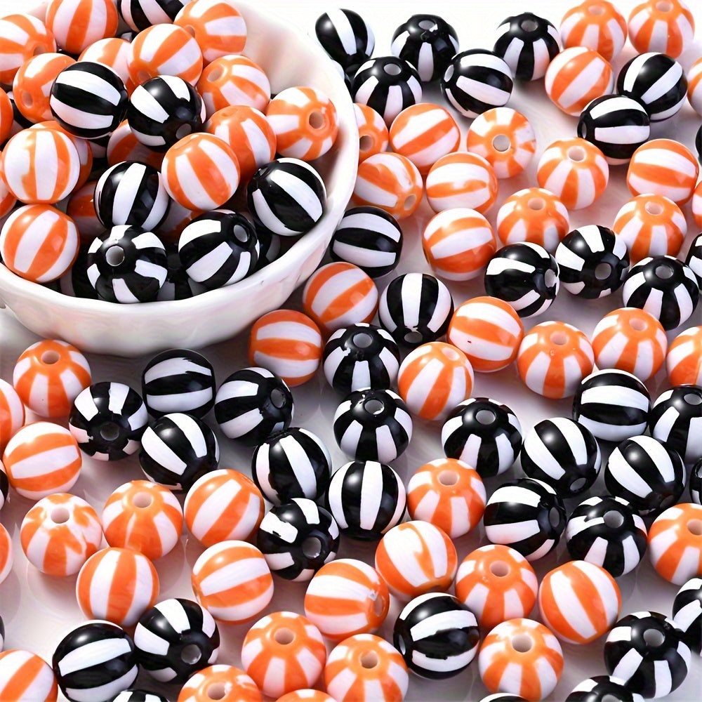 50pcs Mixed Color Halloween Acrylic Spacer Beads