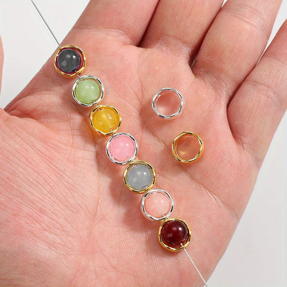 12mm Alloy Circle Spacer Beads