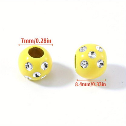 Mix Colorful Skull Acrylic Spacer Beads