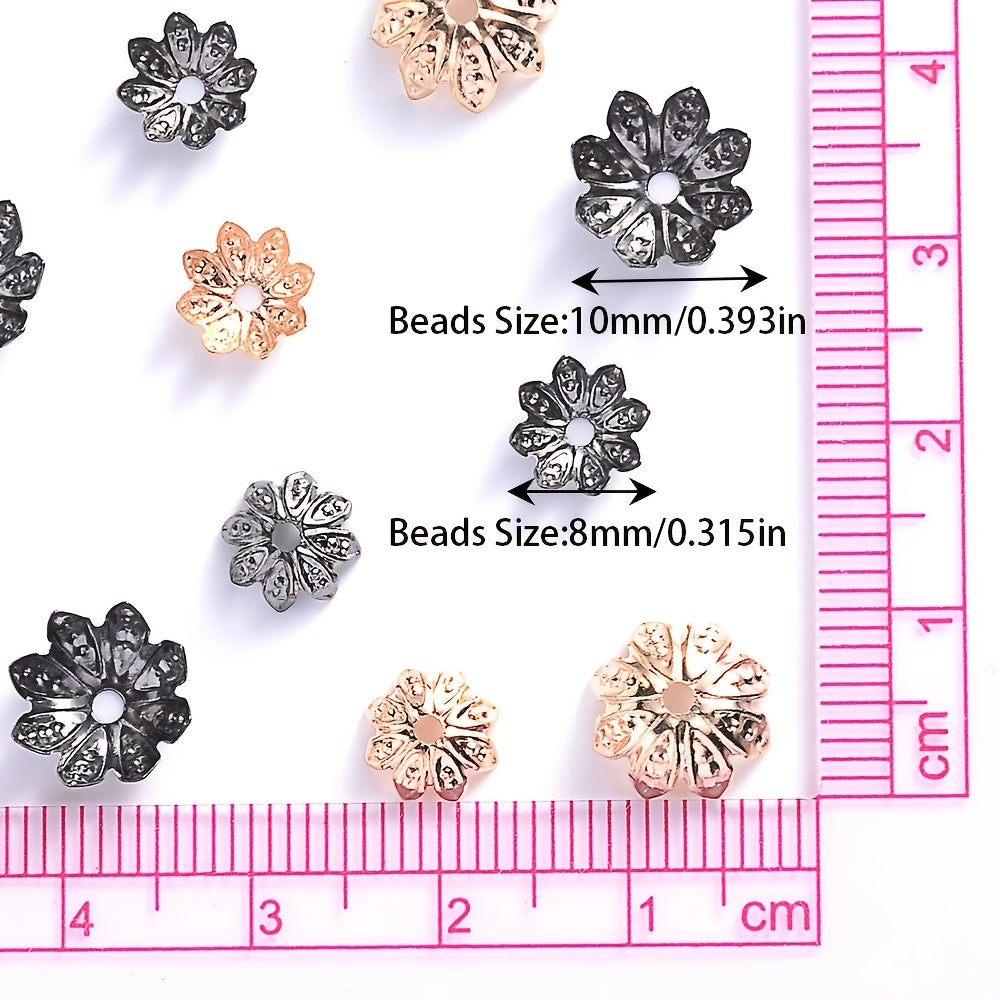 Hollow Flower End Bead Cap Torus Spacer Beads