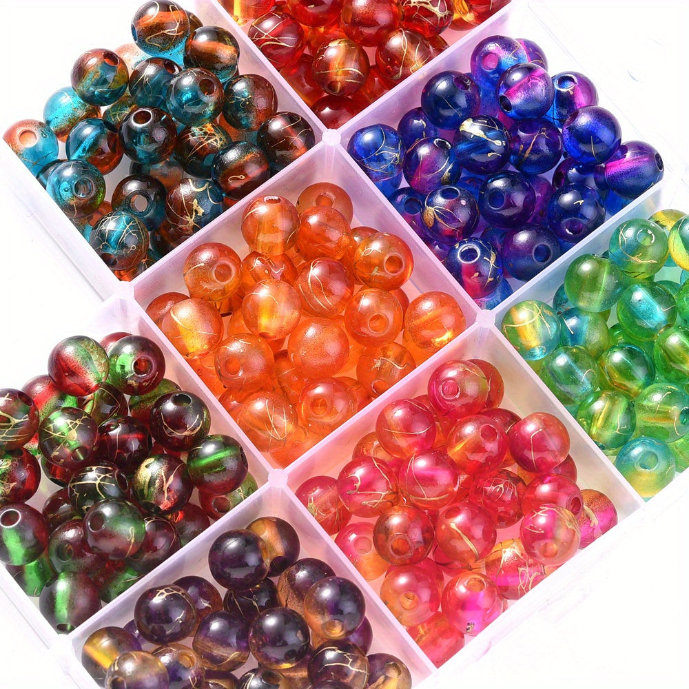 Blue Stone Round Spacer Beads