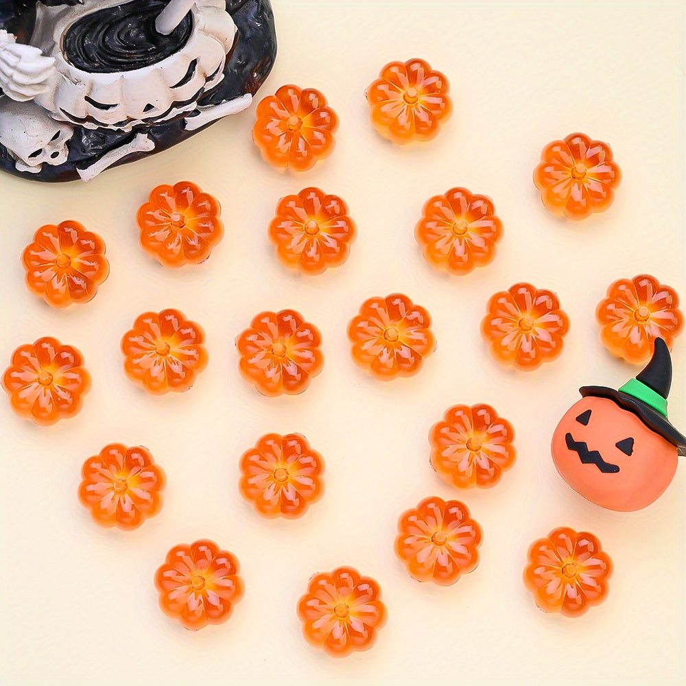 23×23mm Halloween Pumpkin Resin Beads