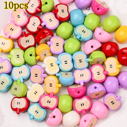 Pink Gradient Heart Beads