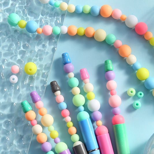 6/8/10/12/14mm Macaroon Matte Acrylic Round Beads