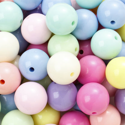 Colorful Acrylic Round Spacer Beads