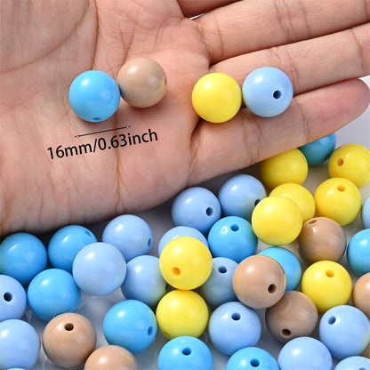 Colorful Acrylic Round Spacer Beads